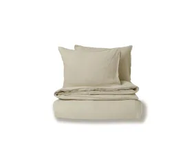 Laila Linen Duvet Cover   Shams Set - Taupe