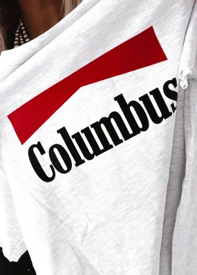 90'S COLUMBUS VINTAGE SIDE SLIT TEE