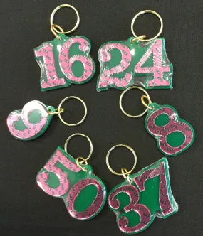 AKA Double Number Keychain