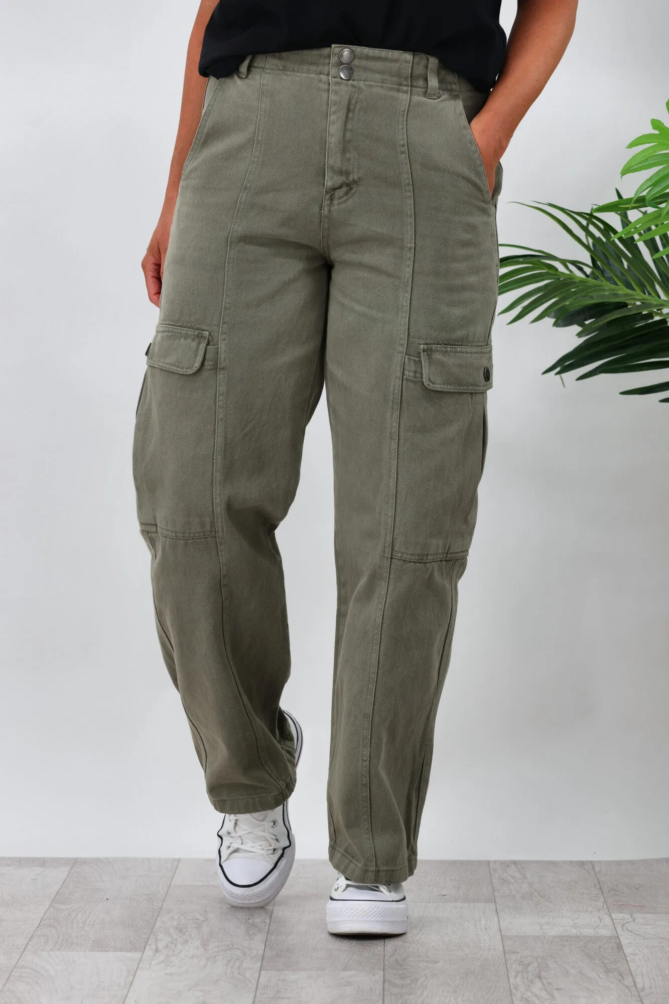 All About Eve Stevie Cargo Pant Khaki