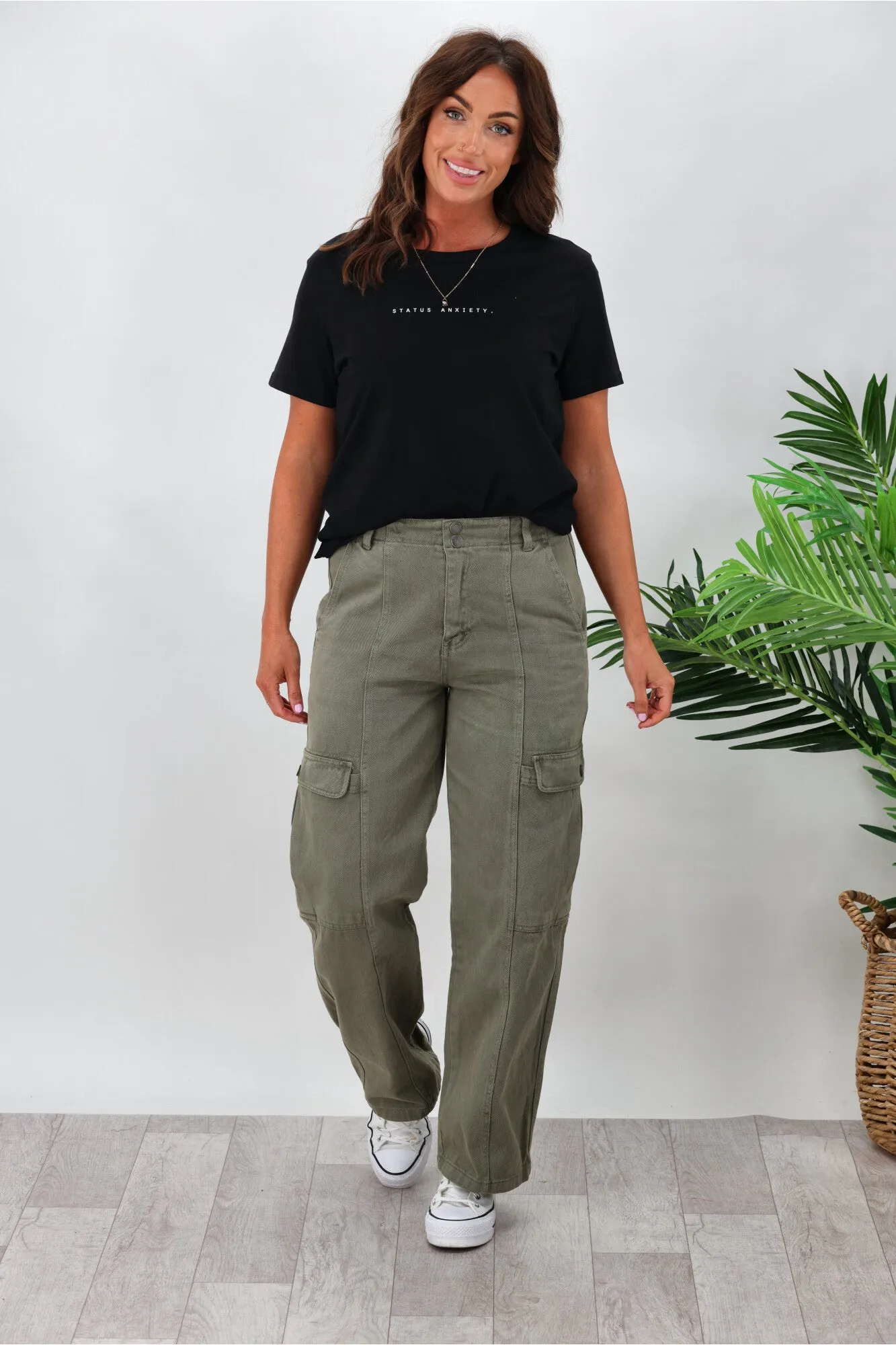 All About Eve Stevie Cargo Pant Khaki