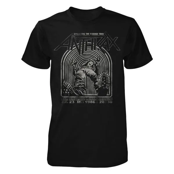 Anthrax Spreading The Disease Vintage Reprint T-Shirt