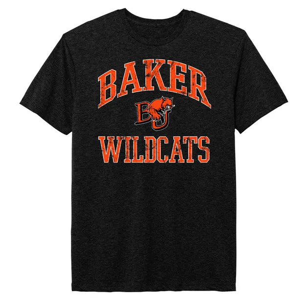 Baker BU Wildcats Vintage Tee