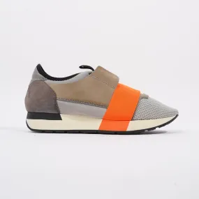 Balenciaga Race Runner Grey / Orange Mesh EU 38 UK 5