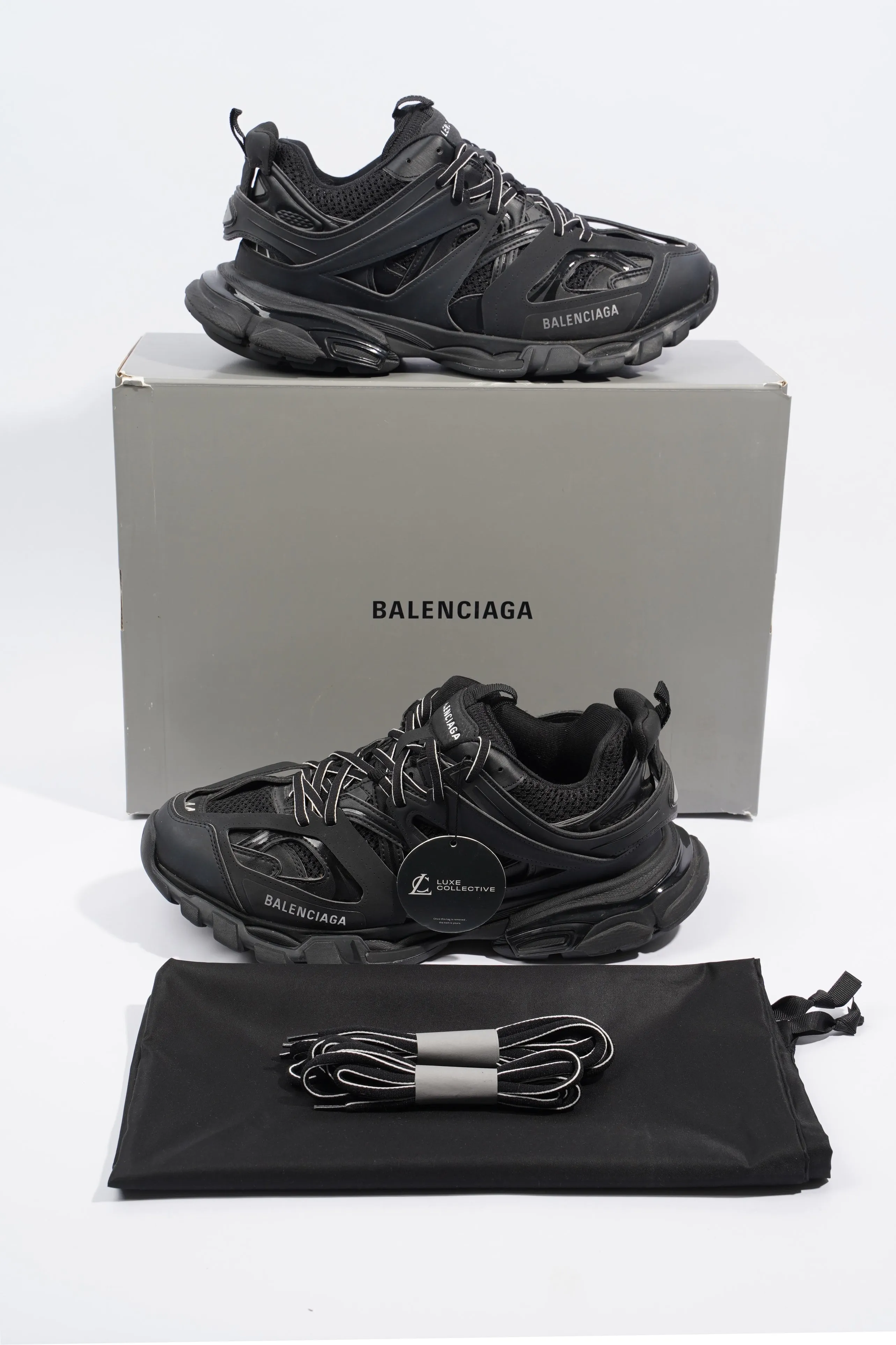 Balenciaga Track Black Mesh EU 44 UK 10