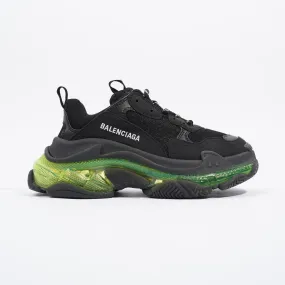 Balenciaga Triple S Black / Green Sole EU 37 / UK 4