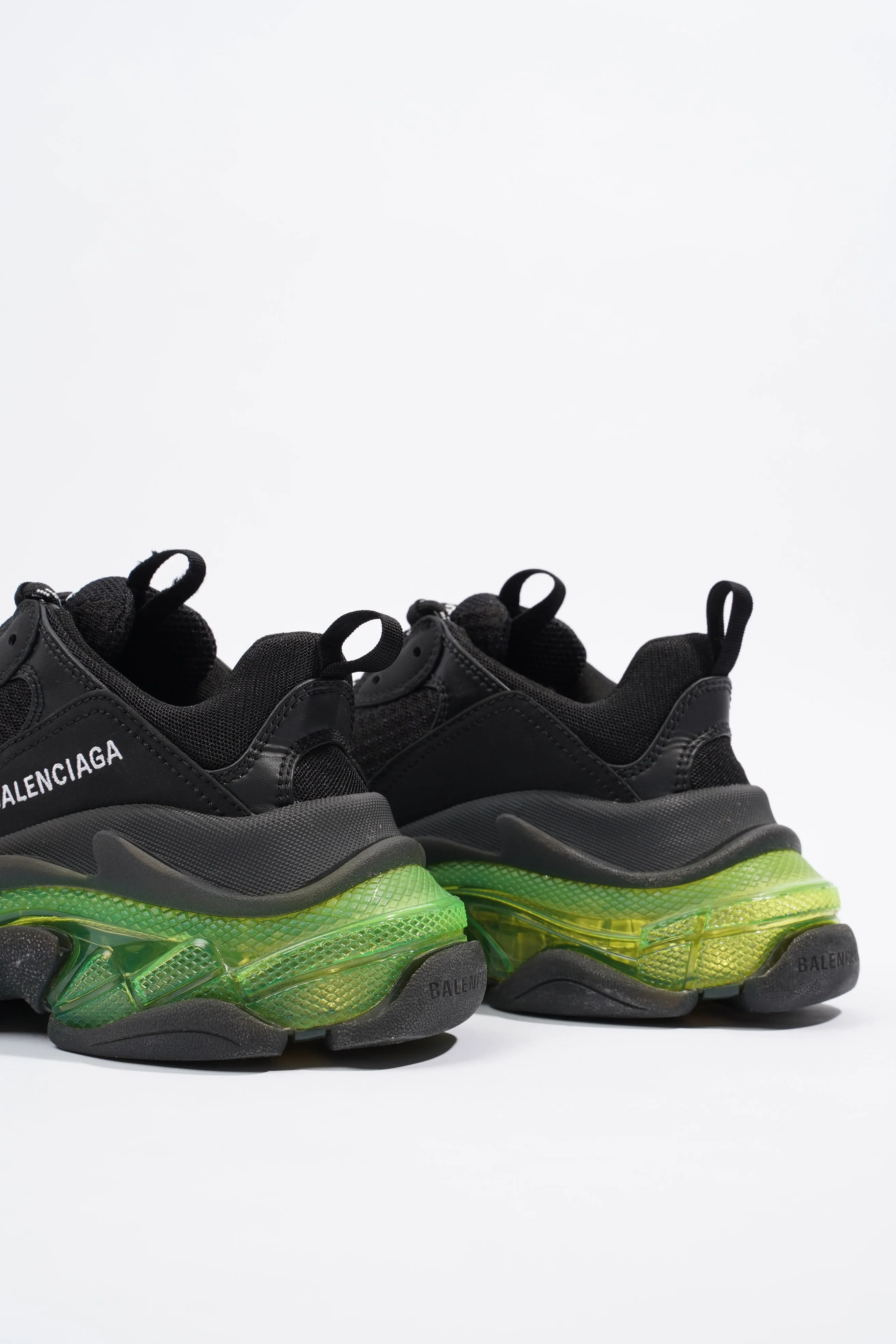 Balenciaga Triple S Black / Green Sole EU 37 / UK 4