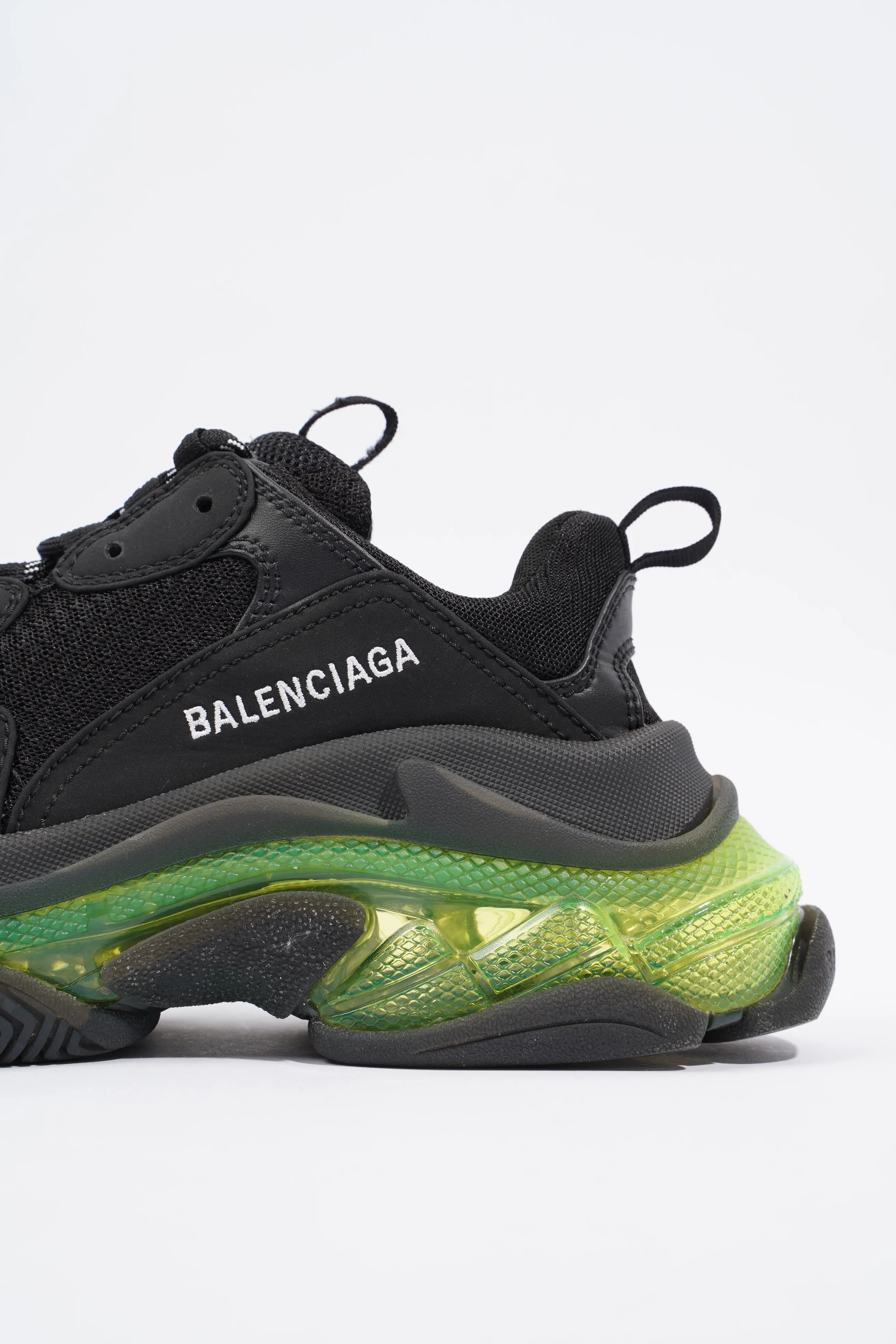 Balenciaga Triple S Black / Green Sole EU 37 / UK 4