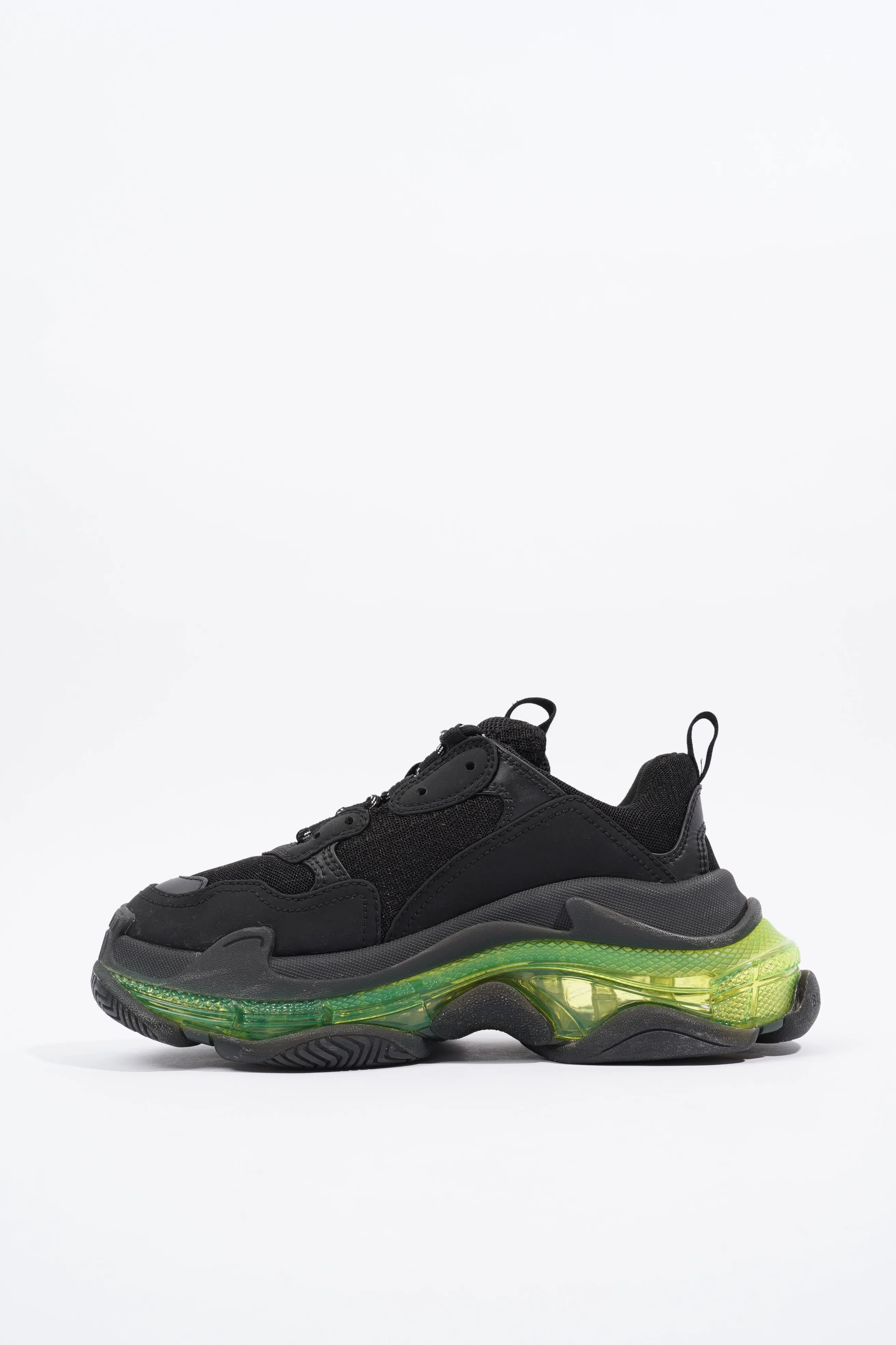 Balenciaga Triple S Black / Green Sole EU 37 / UK 4