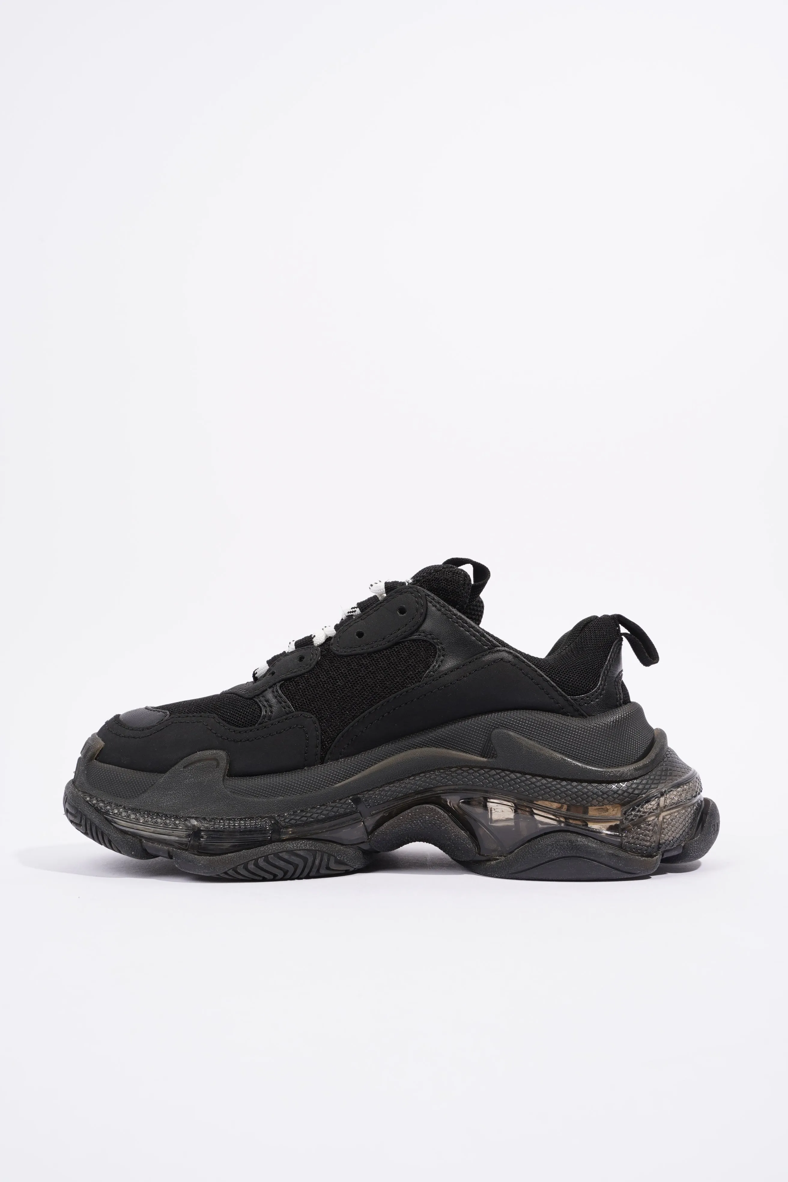 Balenciaga Triple S Clear Sole Black Mesh EU 36 UK 3