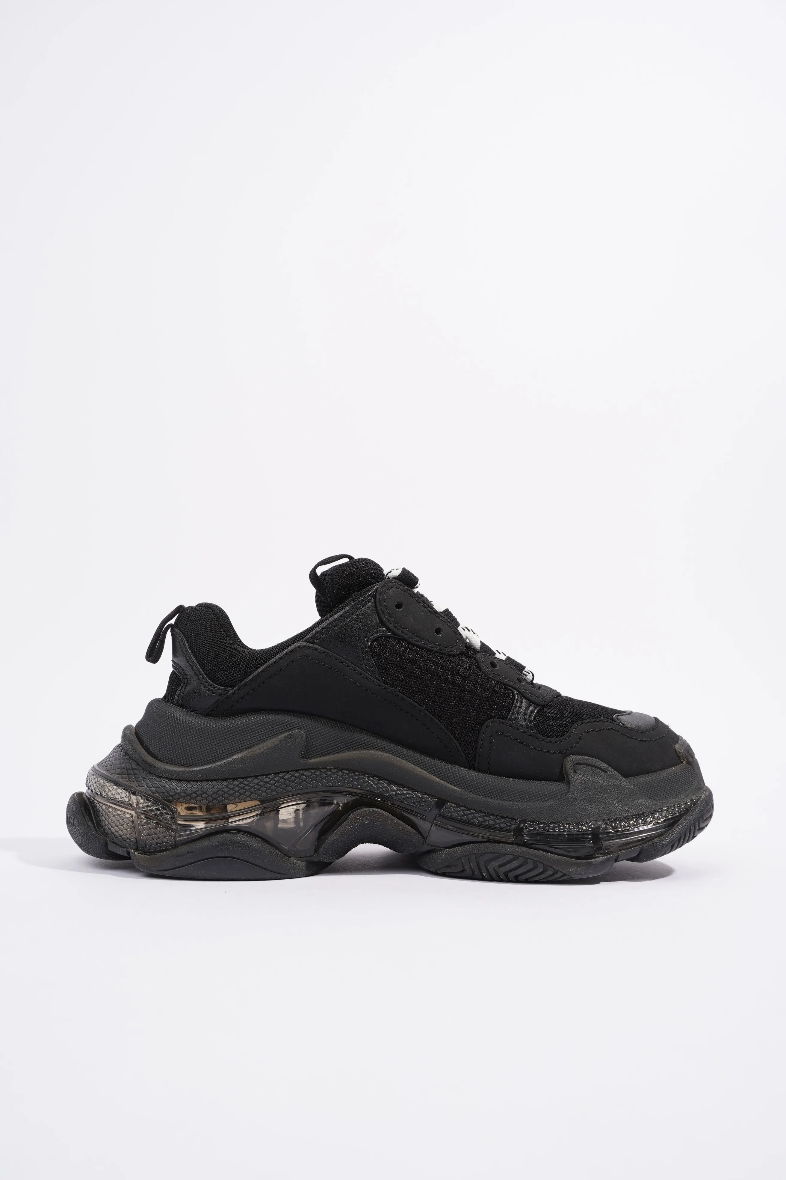 Balenciaga Triple S Clear Sole Black Mesh EU 36 UK 3