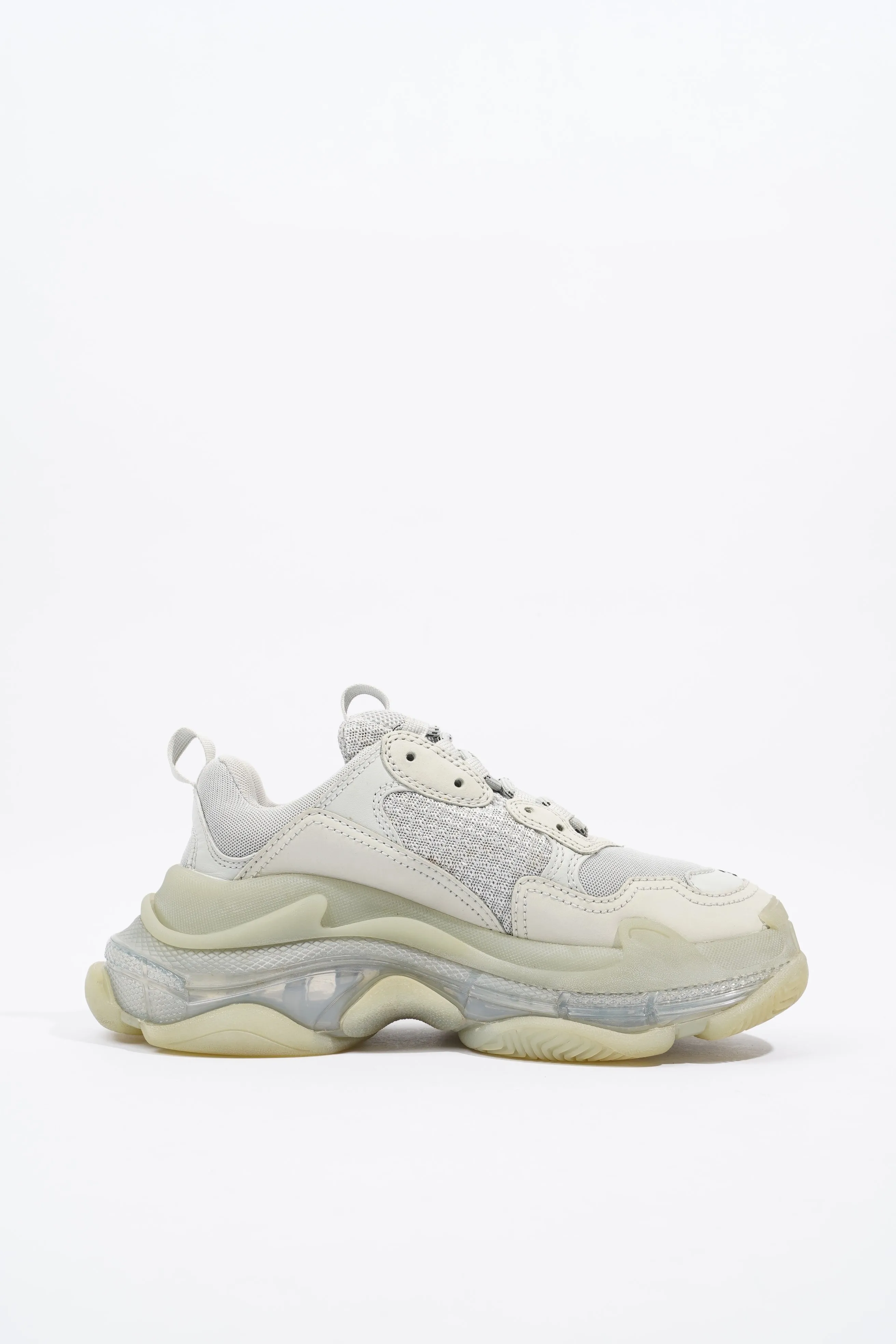 Balenciaga Triple S Clear Sole Grey Mesh EU 37 UK 4