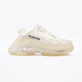 Balenciaga Triple S Clear Sole White Mesh EU 36 UK 3