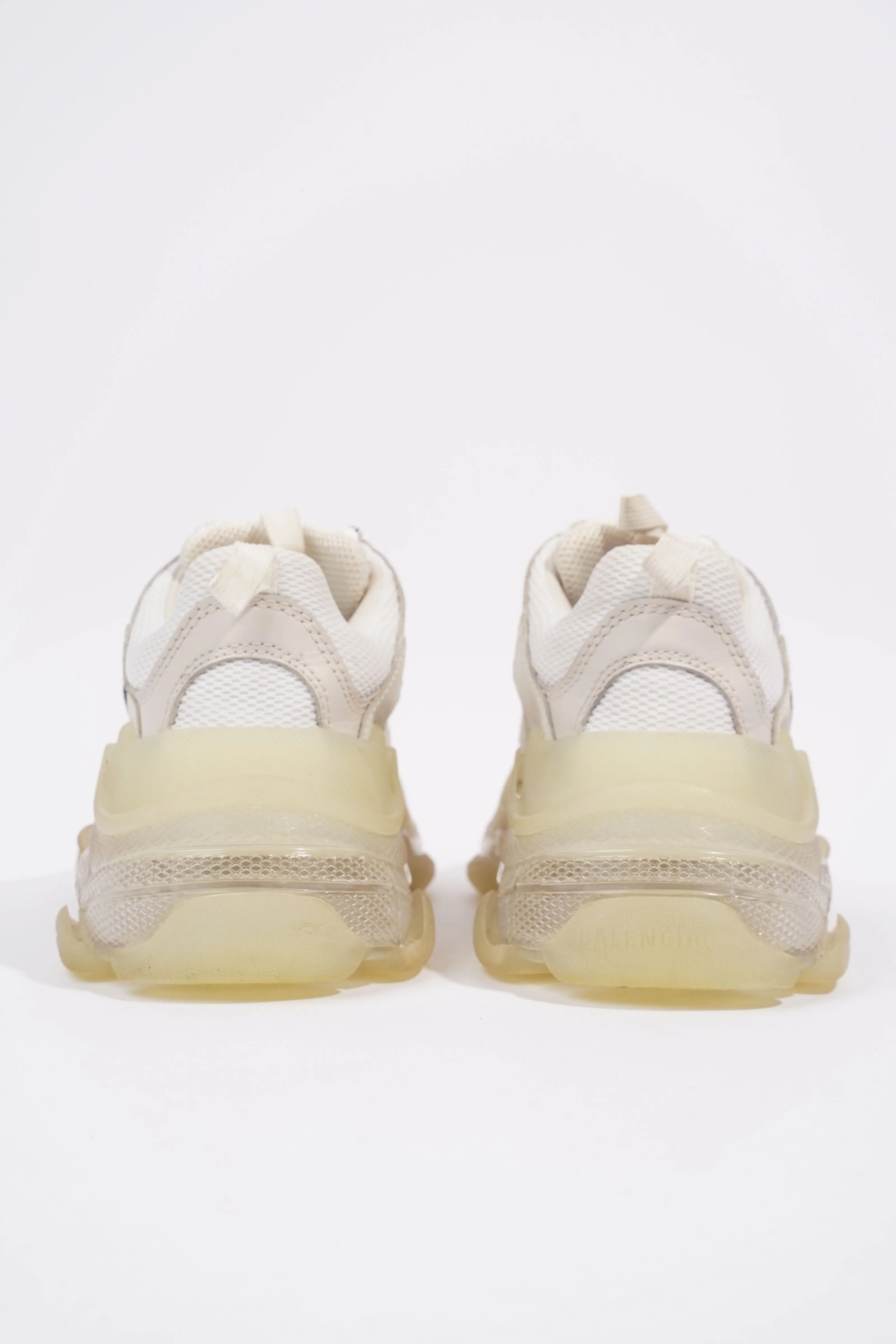 Balenciaga Triple S Clear Sole White Mesh EU 37 UK 4