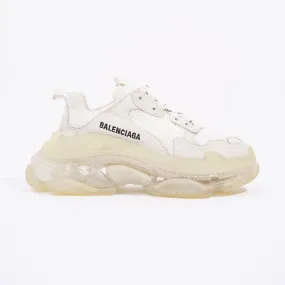 Balenciaga Triple S Clear Sole White Mesh EU 37 UK 4