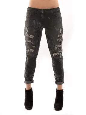 Balmain Distressed Biker Jeans