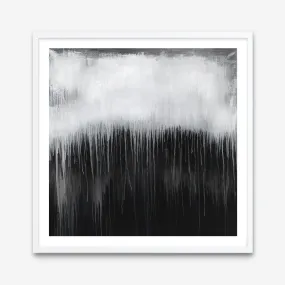 Black & White Abstract I (Square) Art Print