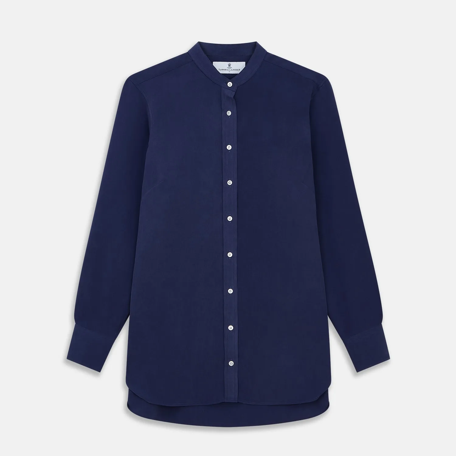 Blue Soft-touch Silk Lauren Shirt