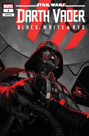 DARTH VADER BLACK WHITE AND RED 1 E.M. GIST VARIANT