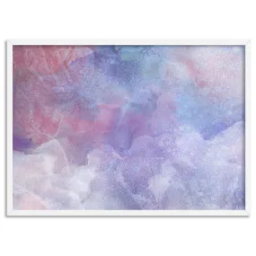 Distressed Pastel Ink Abstract - Art Print