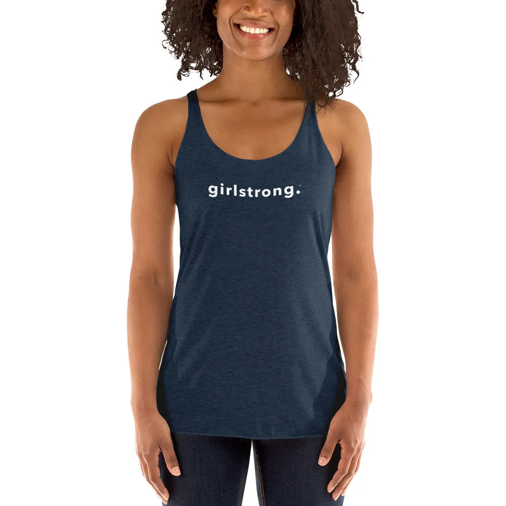 ELEVATED SCULPT RACERBACK TANK NAVY