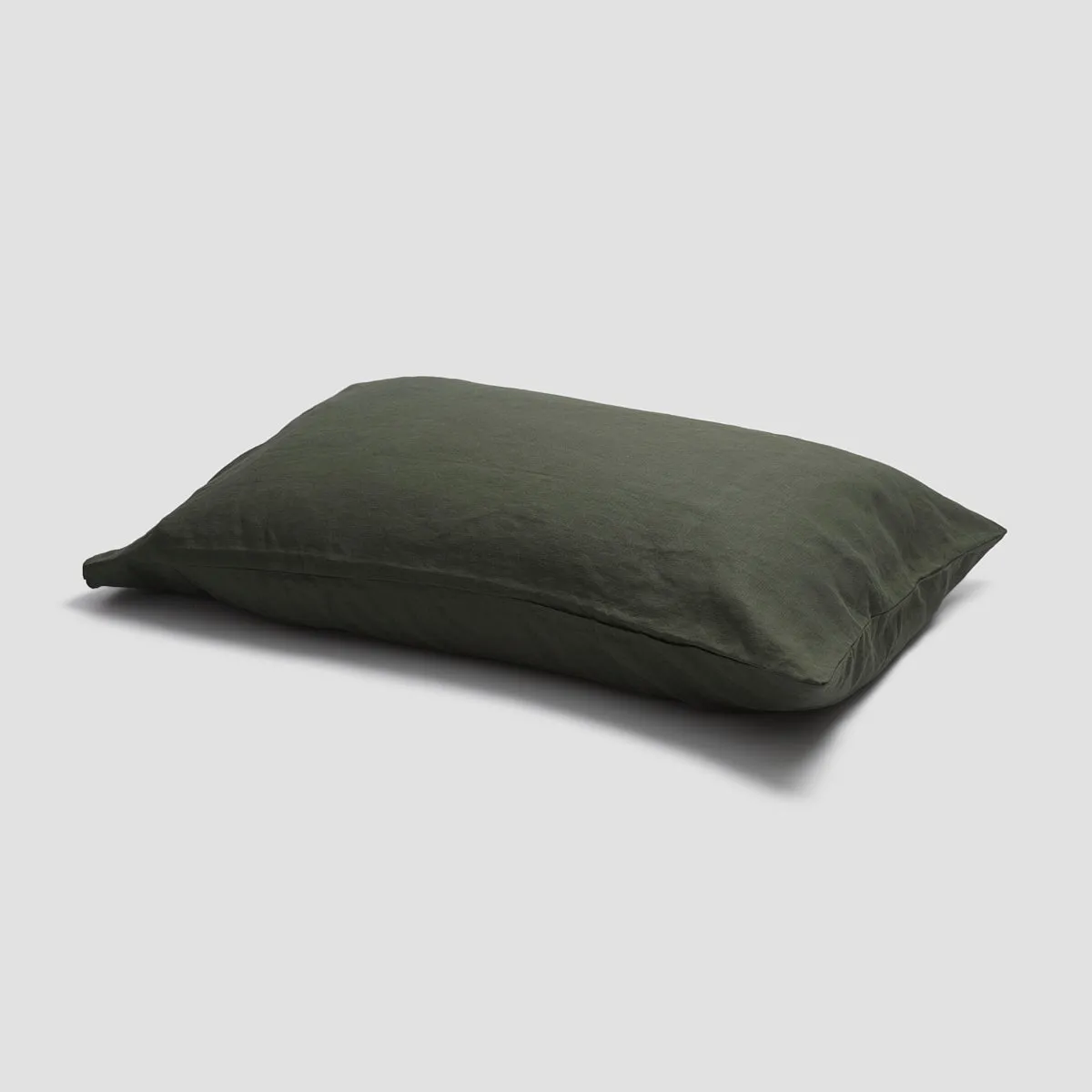 Fern Green Linen Blend Pillowcase (Pair)