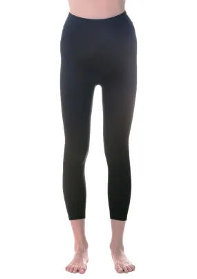 Fleece-Lined Cropped Legging w/Hidden Pocket