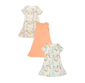 Flower Bliss Bundle - Girls' Bamboo Dresses