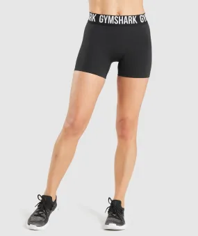 Gymshark Fit Seamless Shorts - Black/White