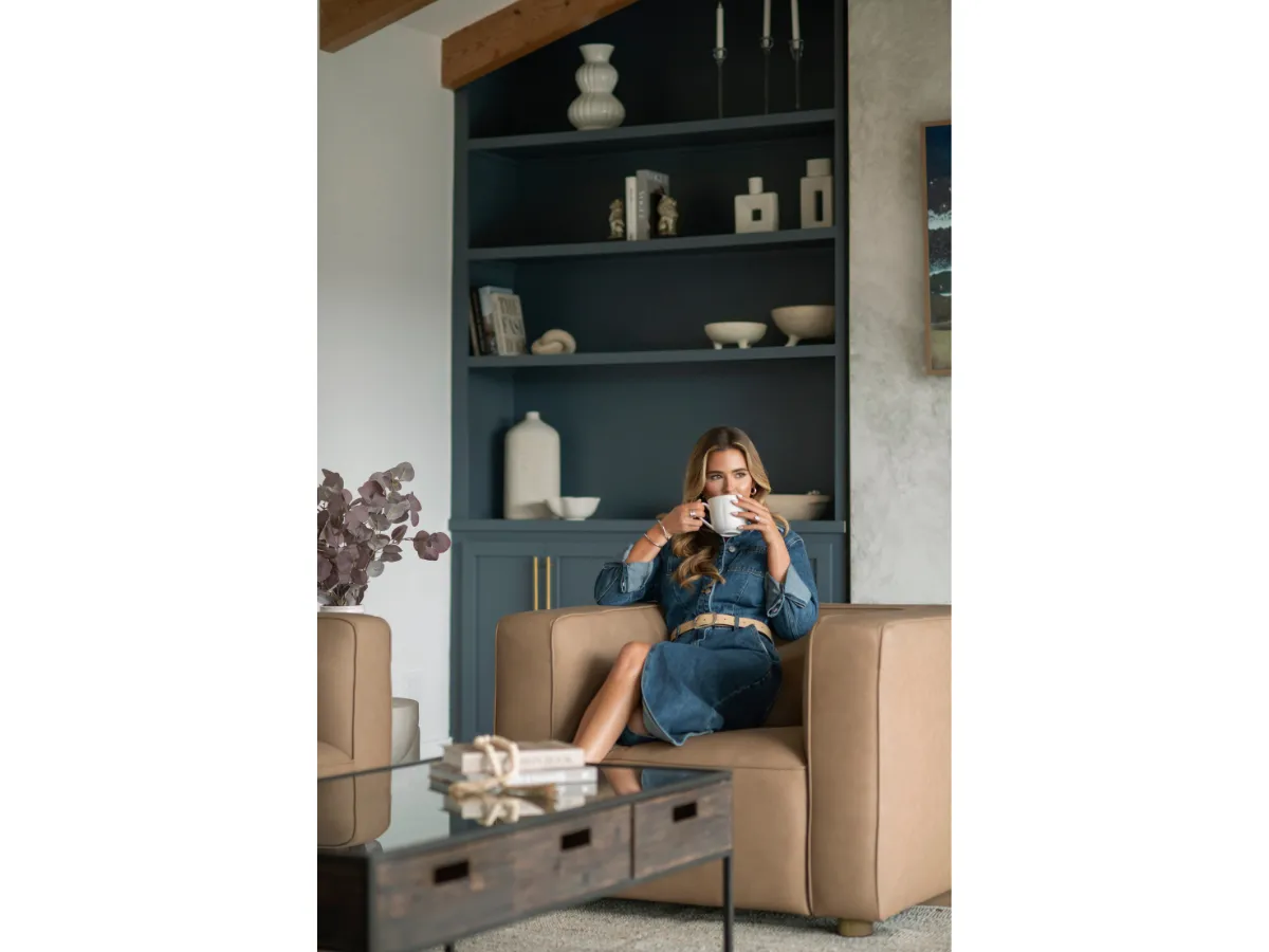 JoJo Fletcher Matteo Nubuck Leather Chair