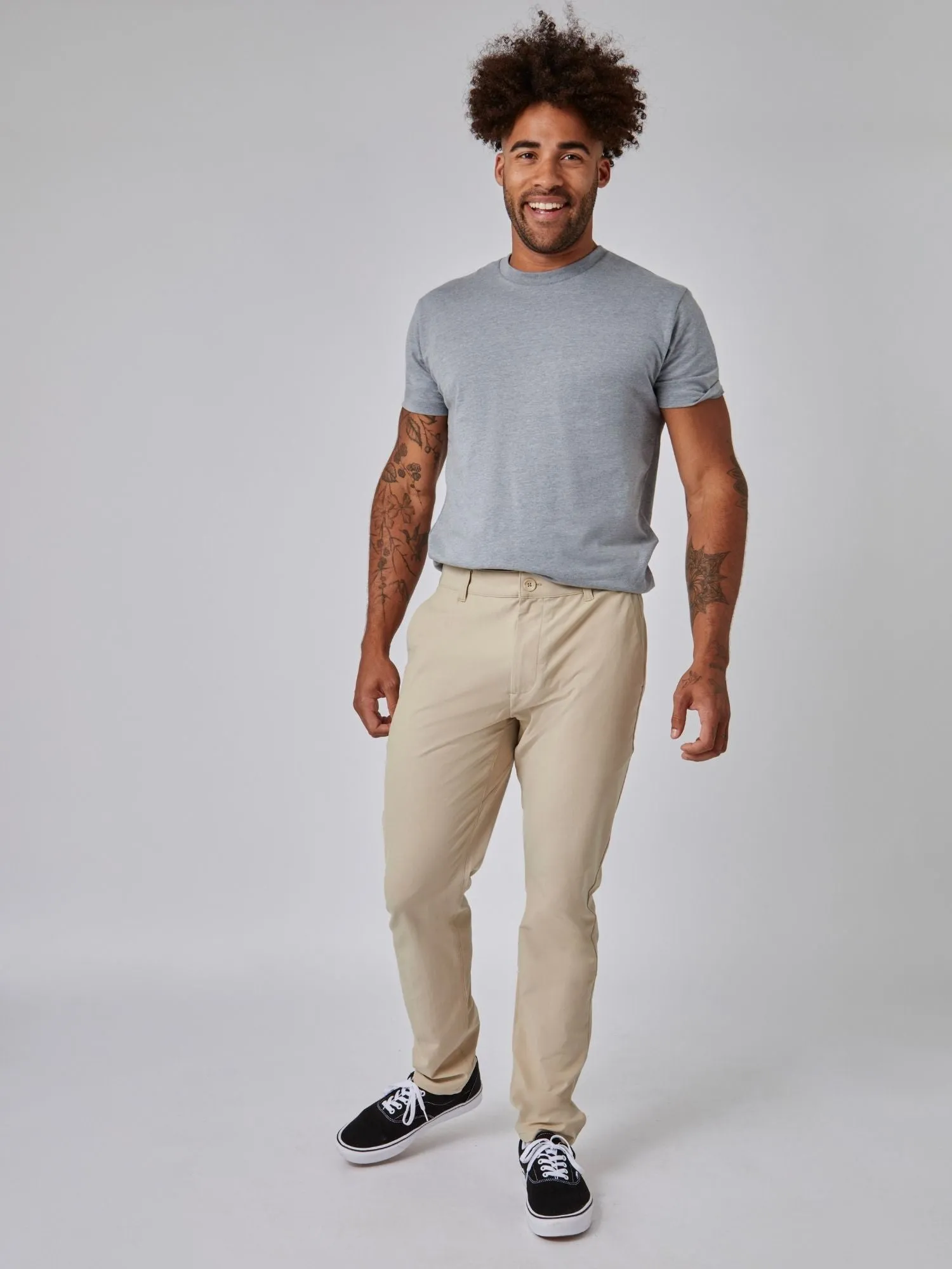 Khaki Stretch Tech Pant