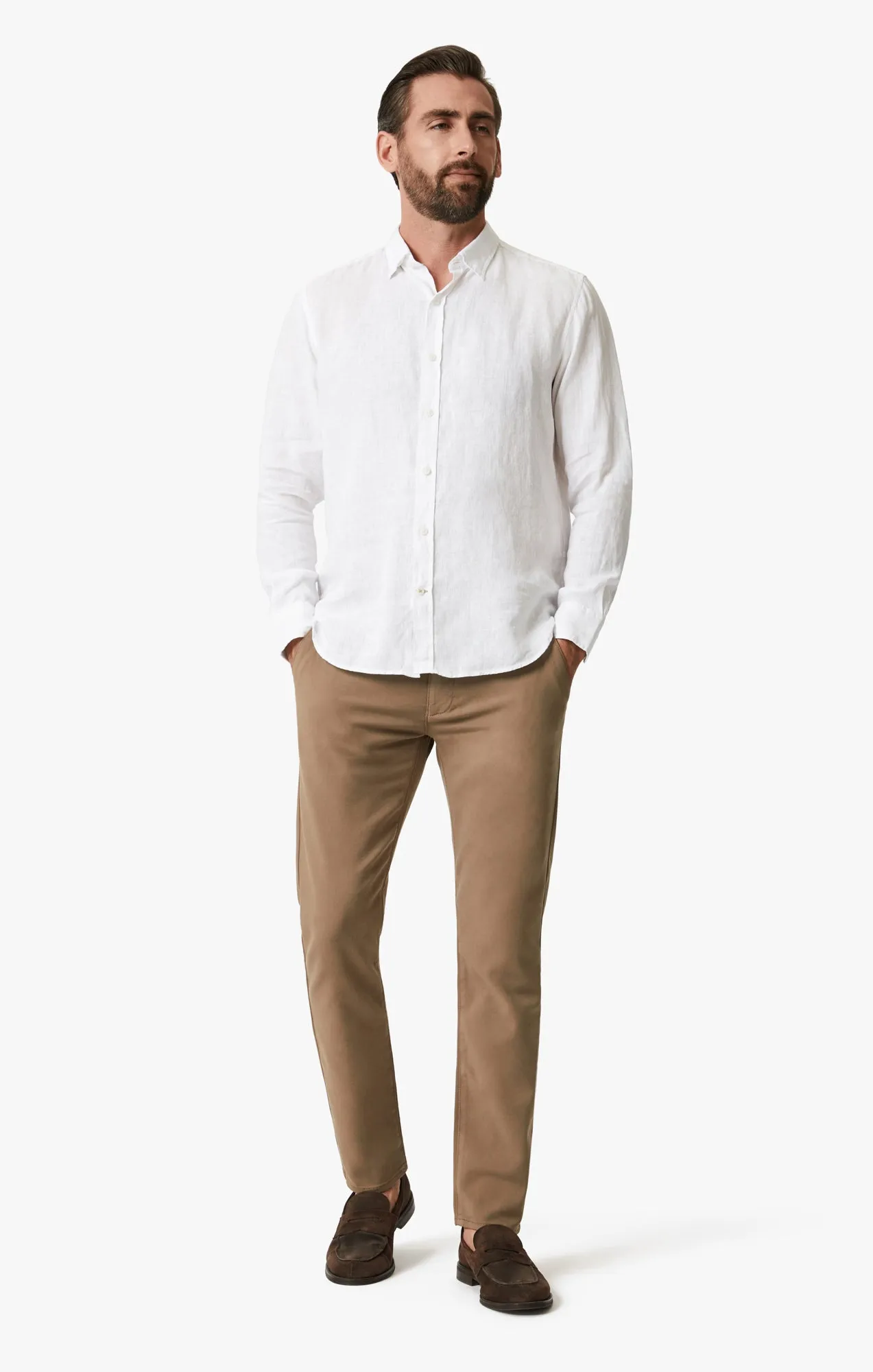 Linen Shirt In Bright White