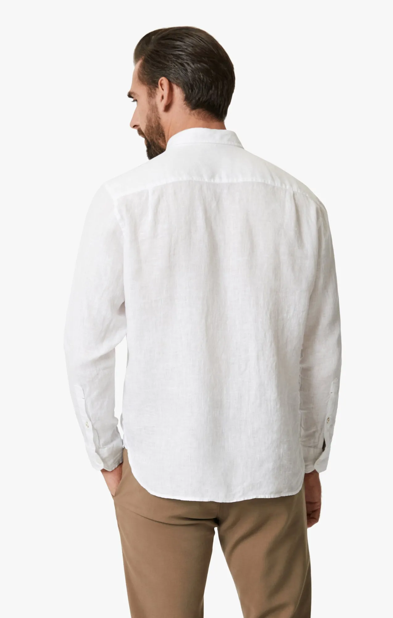 Linen Shirt In Bright White