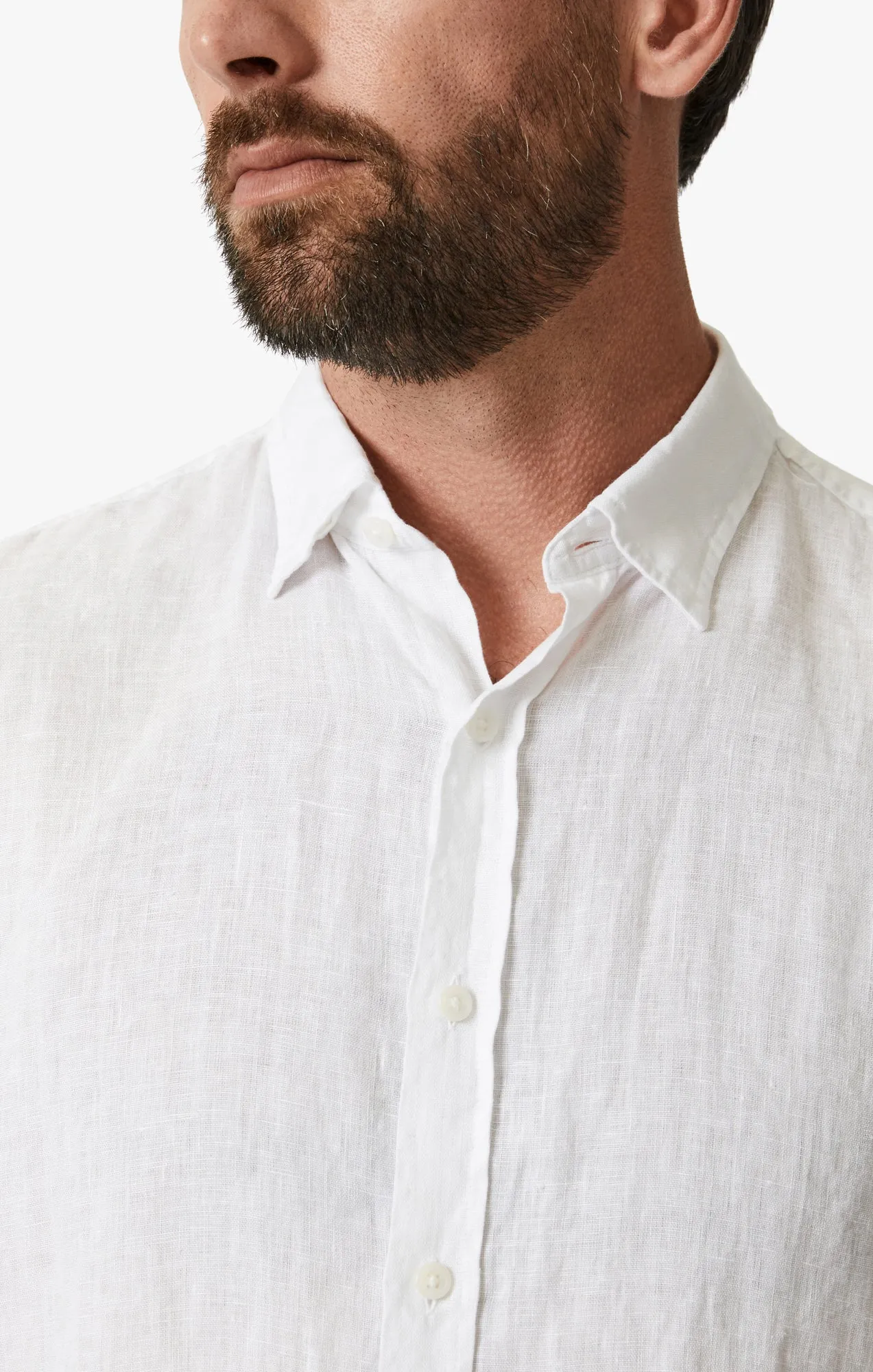 Linen Shirt In Bright White