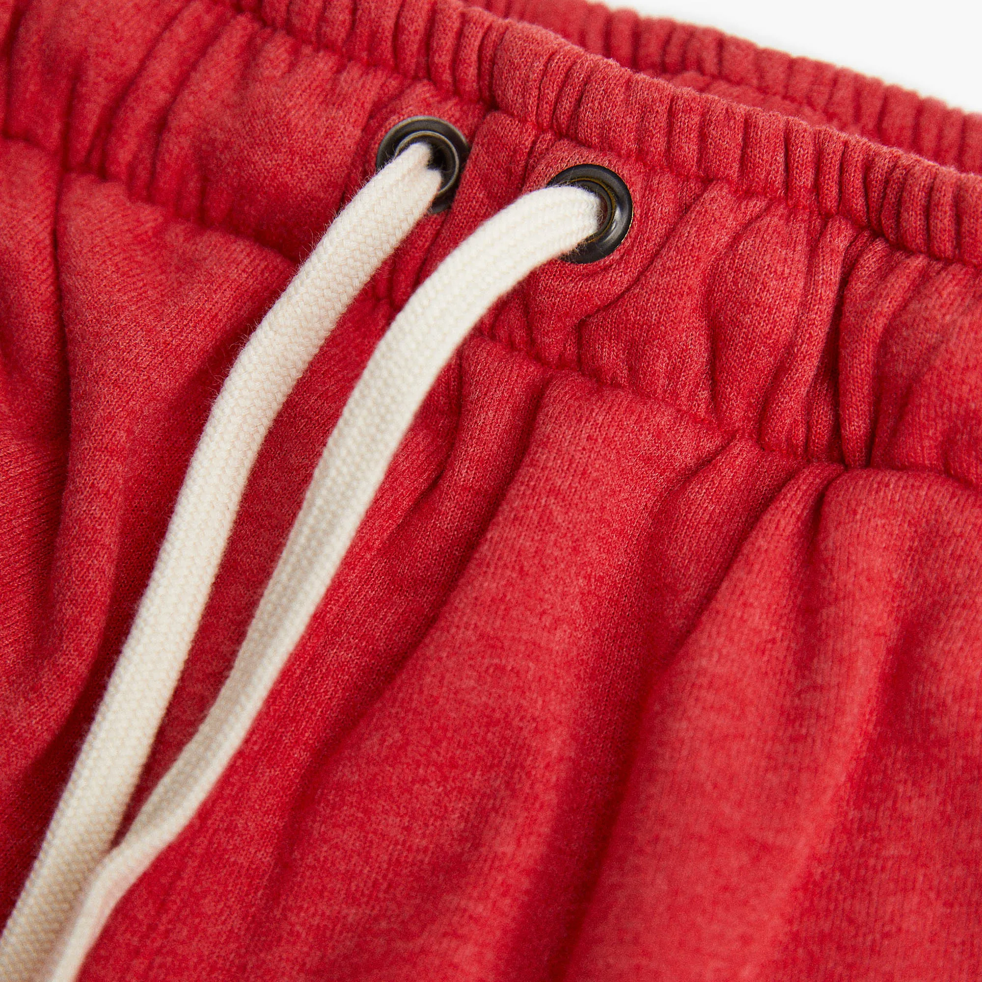 loop terry standard sweatshort / red heather