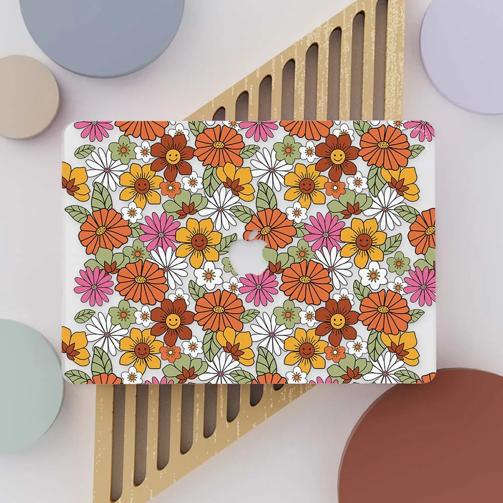 Macbook Case - Floral 70s Vintage