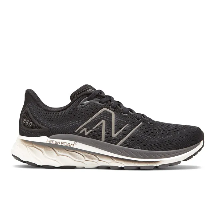 Mens New Balance Fresh Foam 860 V13 in Black/White/Magnet