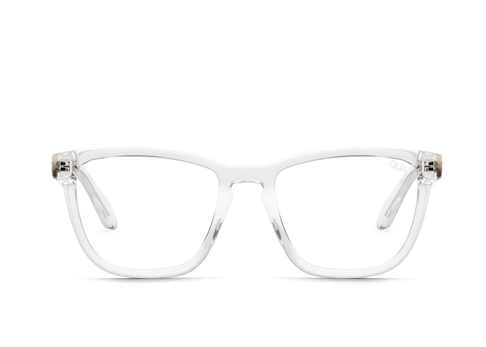 Quay Hardwire Glasses Clear/Clear Blue Light