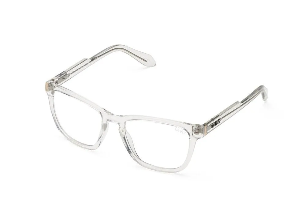 Quay Hardwire Glasses Clear/Clear Blue Light