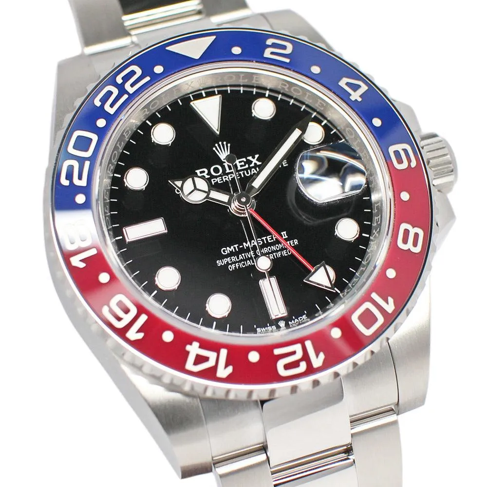 Rolex GMT Master II 126710BLRO Random Black SS Red Blue Automatic Winding Oyster Warranty Included 2023