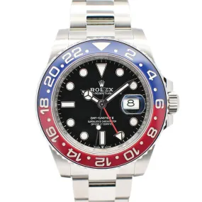 Rolex GMT Master II 126710BLRO Random Black SS Red Blue Automatic Winding Oyster Warranty Included 2023