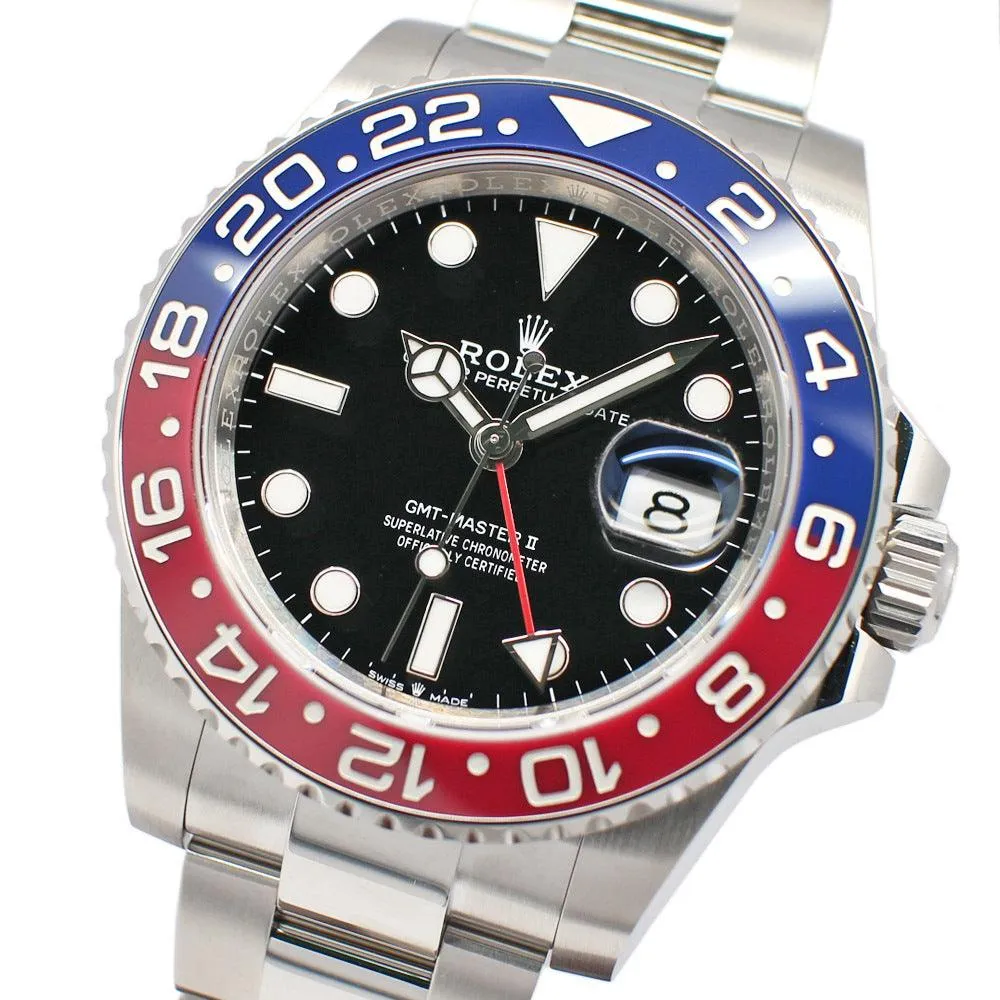 Rolex GMT Master II 126710BLRO Random Black SS Red Blue Automatic Winding Oyster Warranty Included 2023