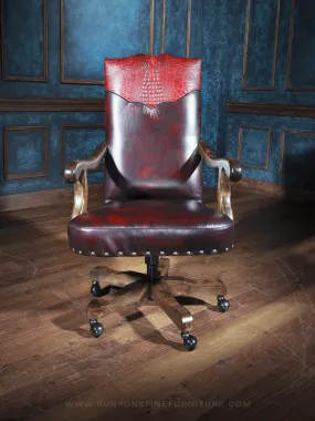 Russell Western Leather Desk Chair