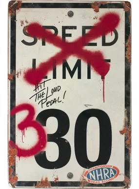 Speed Limit 330 Metal Sign