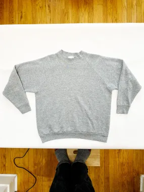 Vintage Fruit of The Loom FOTL Heather Gray Sweatshirt (Large)