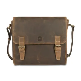 Vintage Leather Messenger Bag