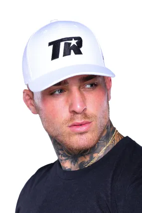 White TR Logo Snapback Hat